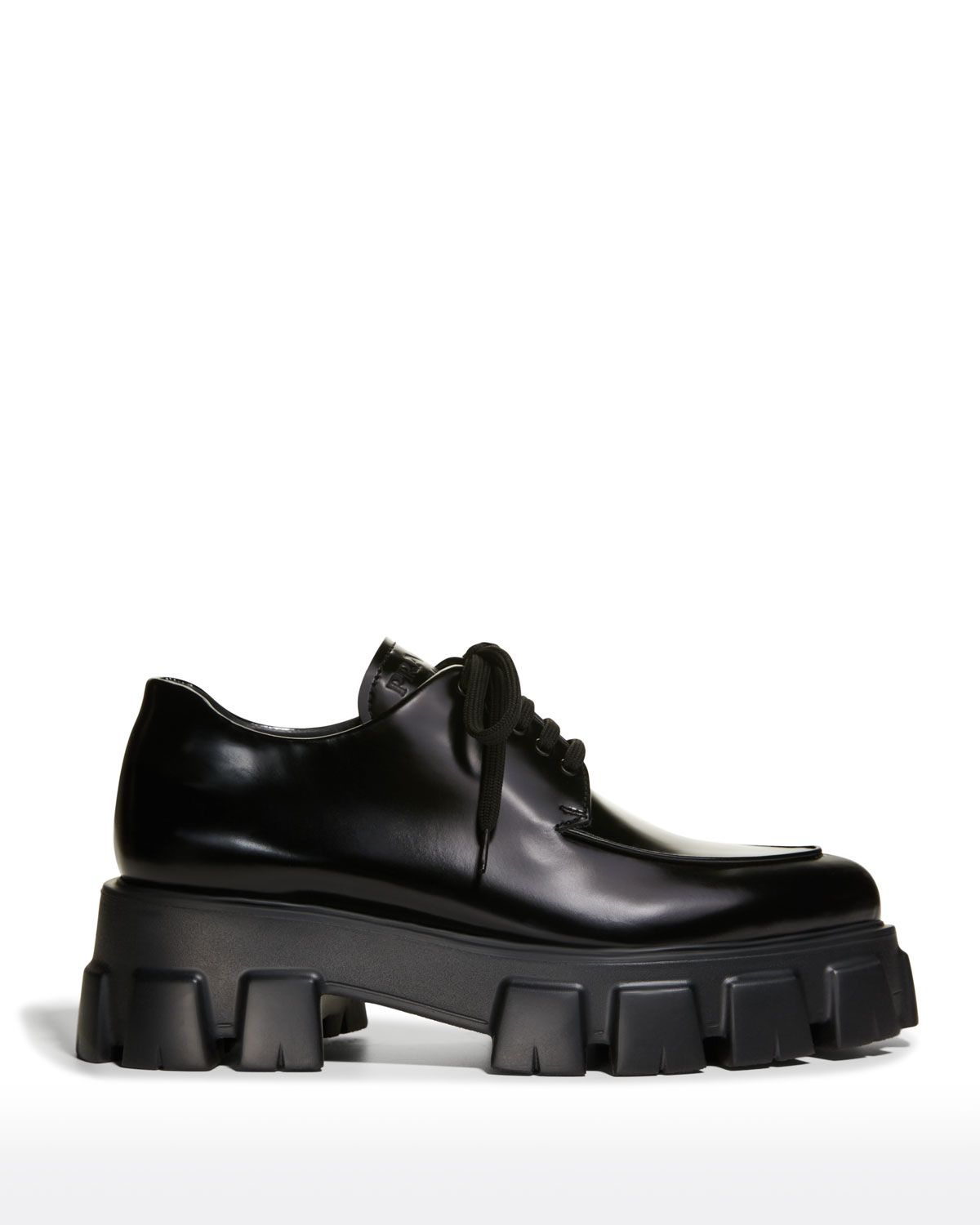 Monolith Sharp Leather Lug-Sole Loafers | Neiman Marcus