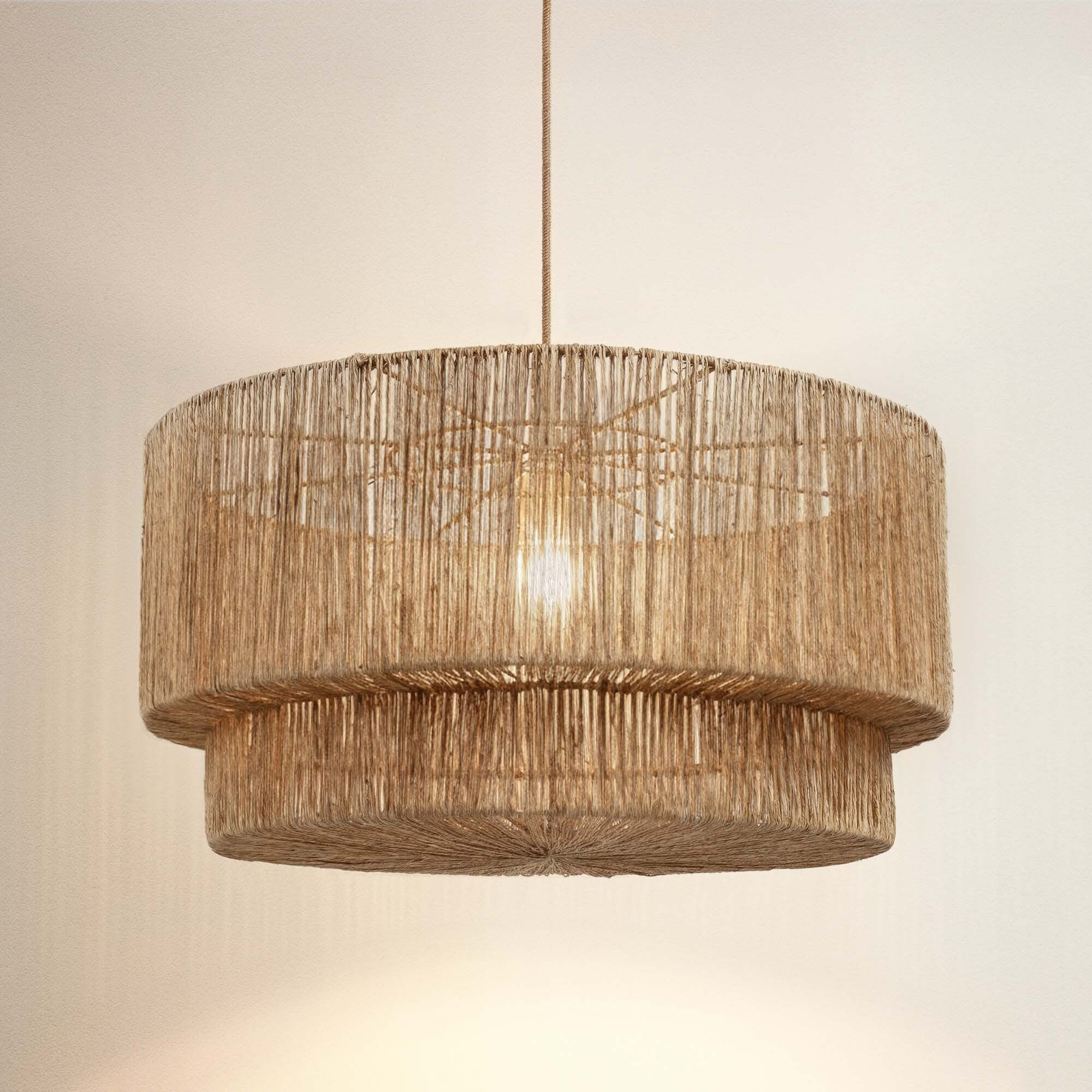 Outdoor Luminous Rattan Pendant Light | Rowabi