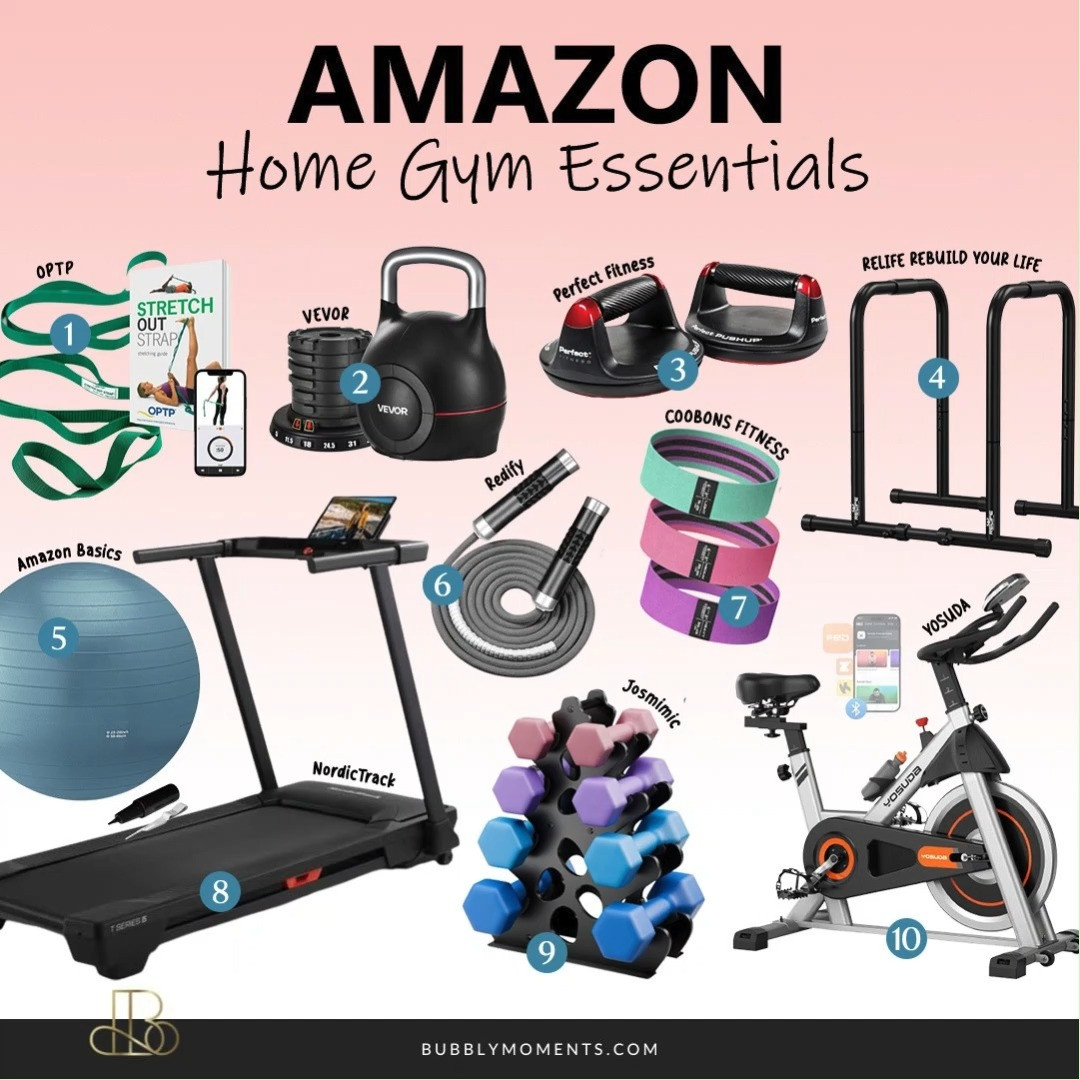 Transform your space into a powerful workout zone with these must-have home gym essentials from Amazon 💪 Whether you're starting your fitness journey or leveling up your routine, these finds make it easier to stay consistent, motivated, and strong right at home. From strength training to cardio, every piece is designed to help you build your dream setup without stepping outside. Perfect for busy schedules, small spaces, and anyone serious about their health goals. Create a routine you actually look forward to and make every workout count—anytime, anywhere. Save this for your next fitness upgrade and tap to shop your favorites on LTK 🖤
#LTKHome #LTKActive #LTKfitnessgoals #homegym #homegymessentials #fitnessmotivation #workoutathome #gymsetup #fitlifestyle #homeworkout #amazonfinds #amazonfitness #fitnessgear #gymmotivation #workoutmotivation #fitspo #strengthtraining #cardioworkout #healthylifestyle #fitnessjourney #wellnessjourney #stayactive #fitathome #dailyworkout #gymessentials 

 