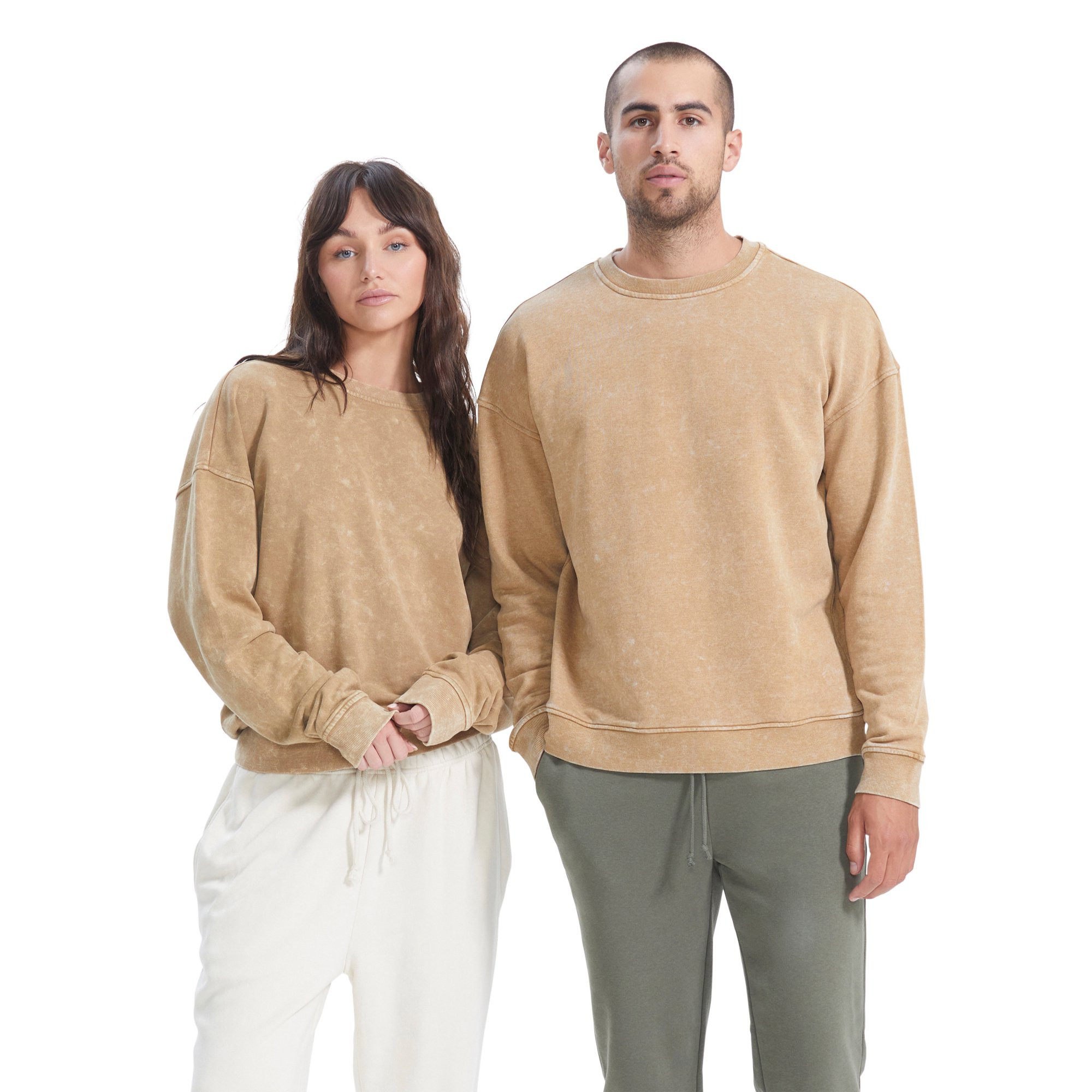 No Boundaries Men's & Big Men's Crewneck Sweatshirt Mineral Wash, Sizes XS-5XL | Walmart (US)