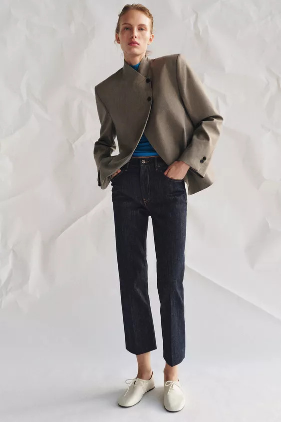 HIGH COLLAR BLAZER ZW COLLECTION | Zara US