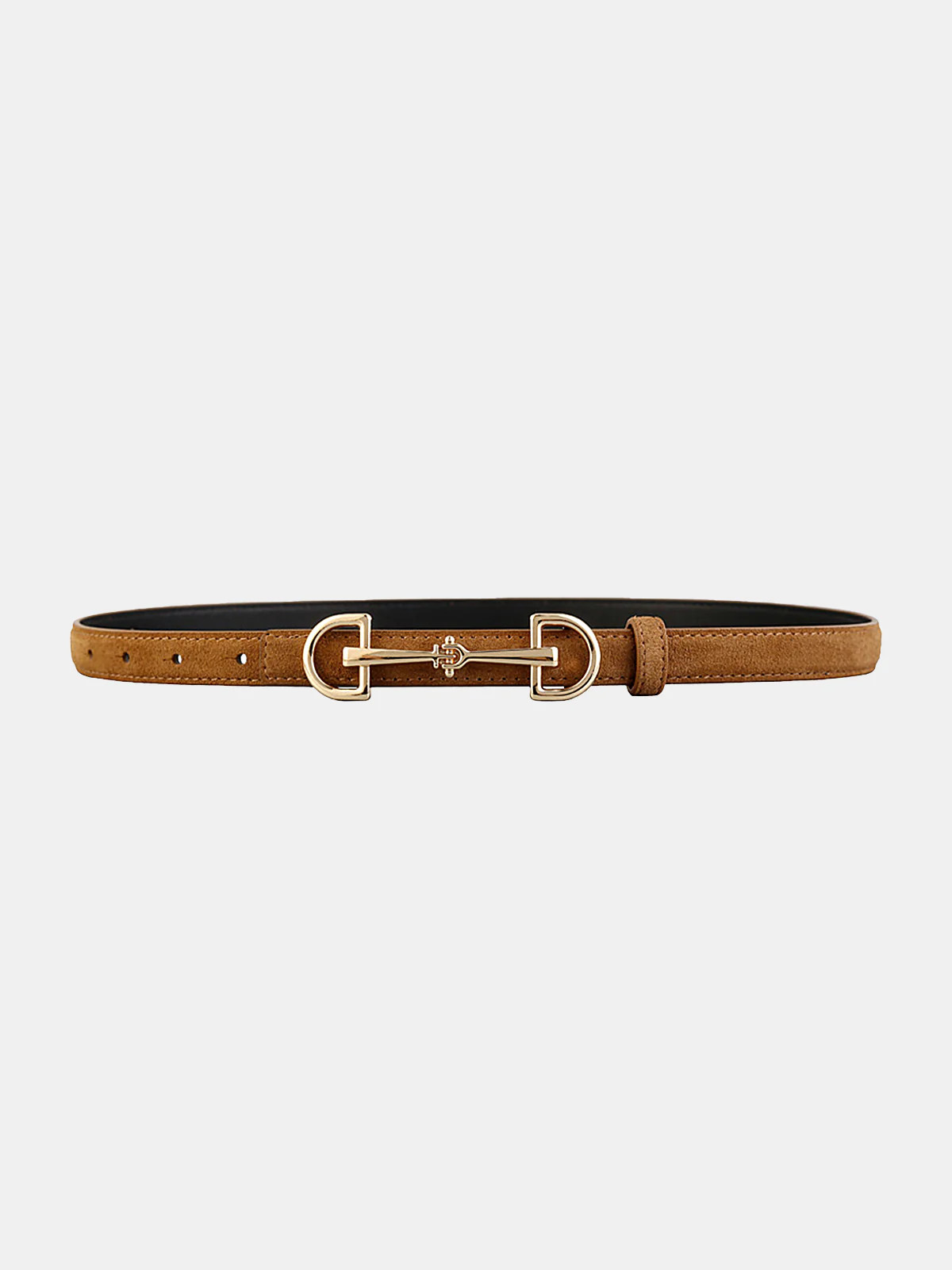 Horsebit Buckle Leather Belt | Commense