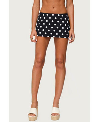 Womens Noreen Polka Dot Mini Skort | Macy's