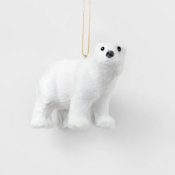 Faux Fur Bear Christmas Tree Ornament - Wondershop&#8482; | Target