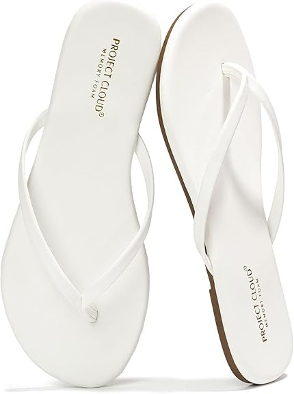 Project Cloud Flip Flops for Women Footwear- Lightweight and Memory Foam Insole Sandals for Women... | Amazon (US)