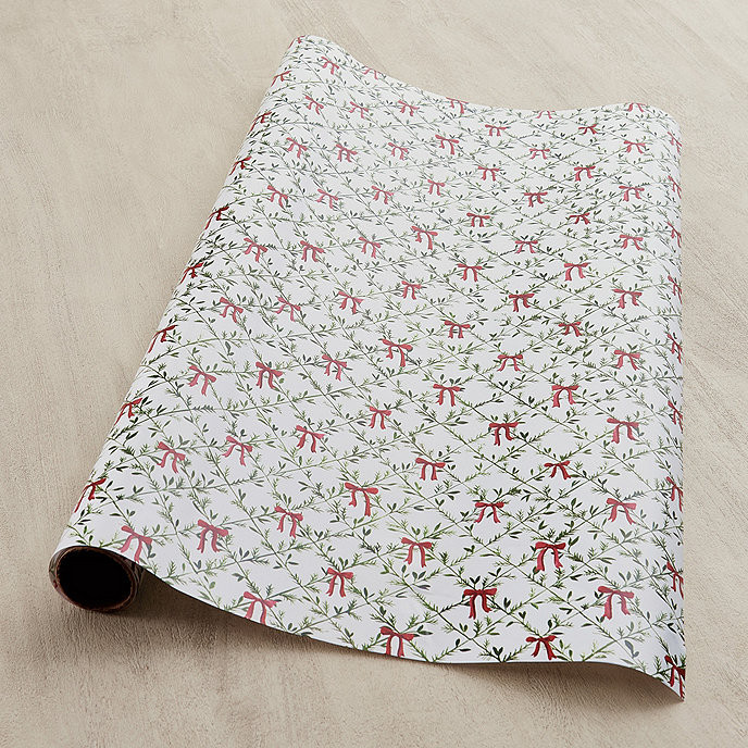 Christmas Trellis Holiday Gift Wrapping Paper | Ballard Designs, Inc.