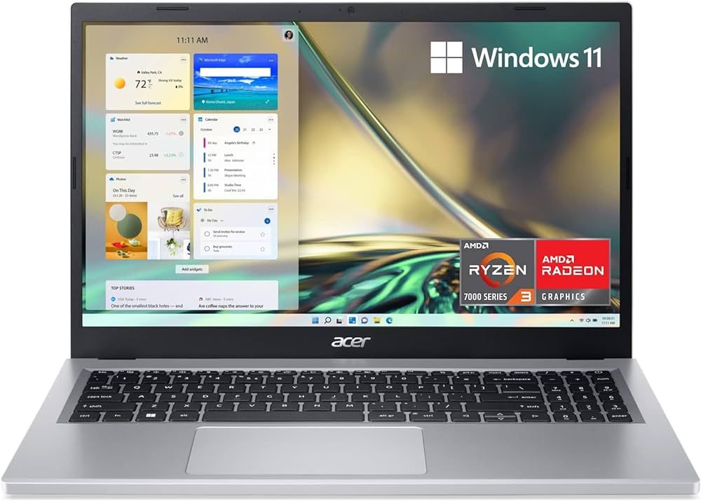Acer Aspire 3 A315-24P-R7VH Slim Laptop | 15.6" Full HD IPS Display | AMD Ryzen 3 7320U Quad-Core... | Amazon (US)