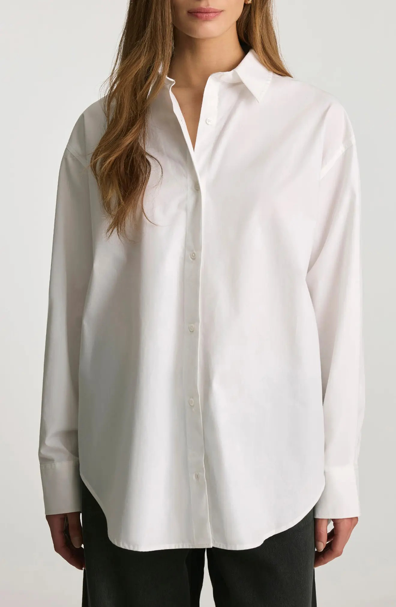 Relaxed Fit Cotton Button-Up Shirt (Women) | Nordstrom | Nordstrom