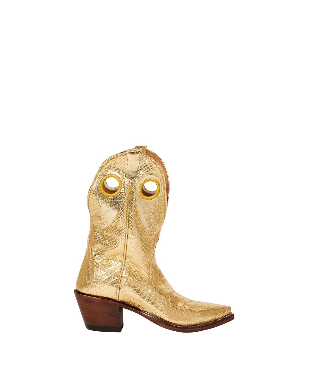 Molly Metallic Gold Python | Luxury Fashion Women's Cowboy Boots | Miron Crosby | Miron Crosby