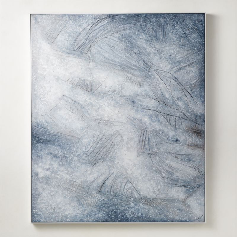 'Swell' Framed Modern Canvas Painting 50"x60" + Reviews | CB2 | CB2