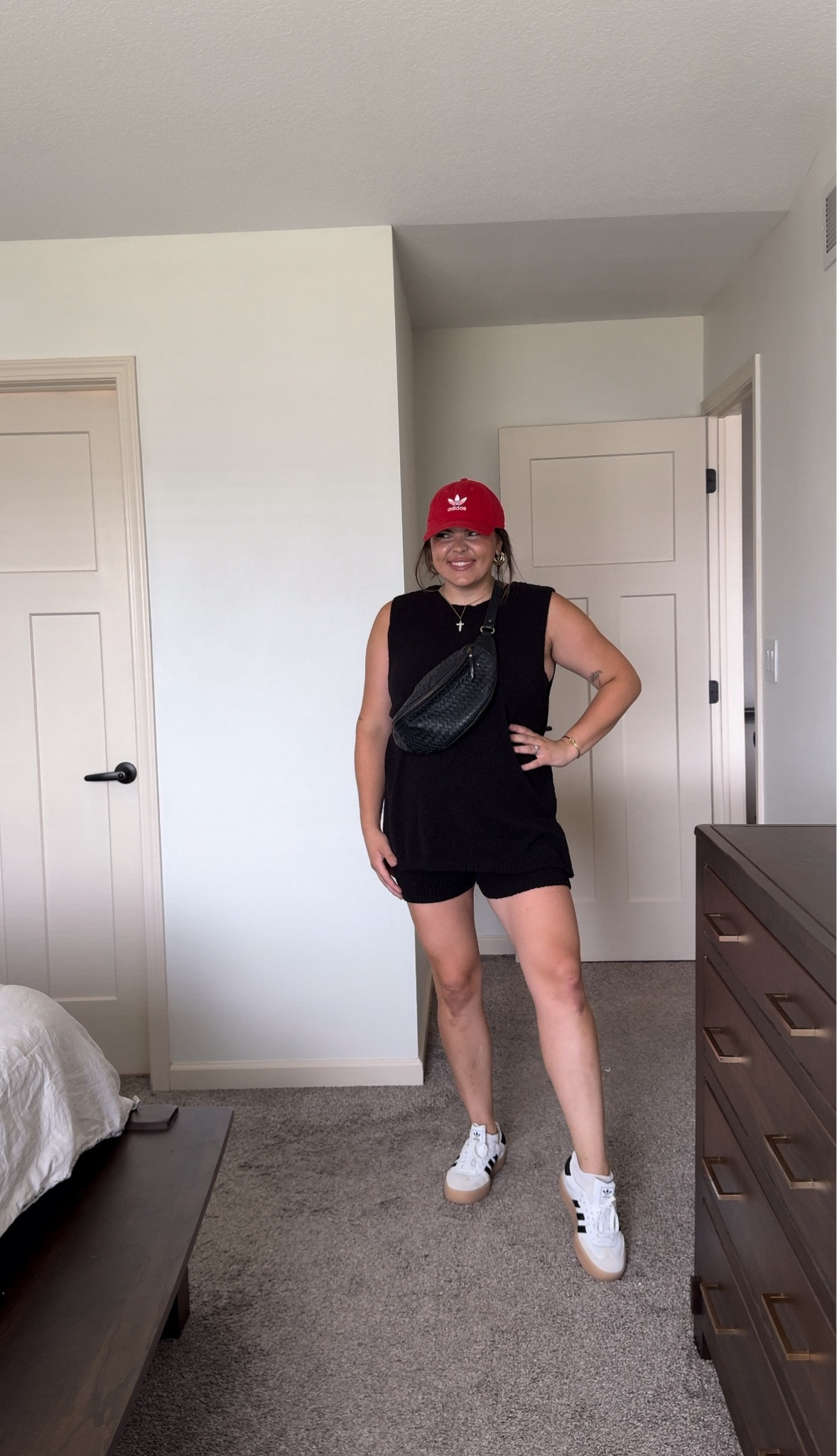 The best travel outfit or just an easy work from home look! My bag is from Mandrn and you can use code HiErica for 15% off at checkout!! Travel outfit, athleisure wear, casual wear, summer outfit

#LTKMidsize #LTKSeasonal #LTKTravel