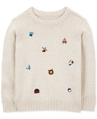 Carter's Toddler Boys Embroidered Camping Cotton Sweatshirt - Macy's | Macy's
