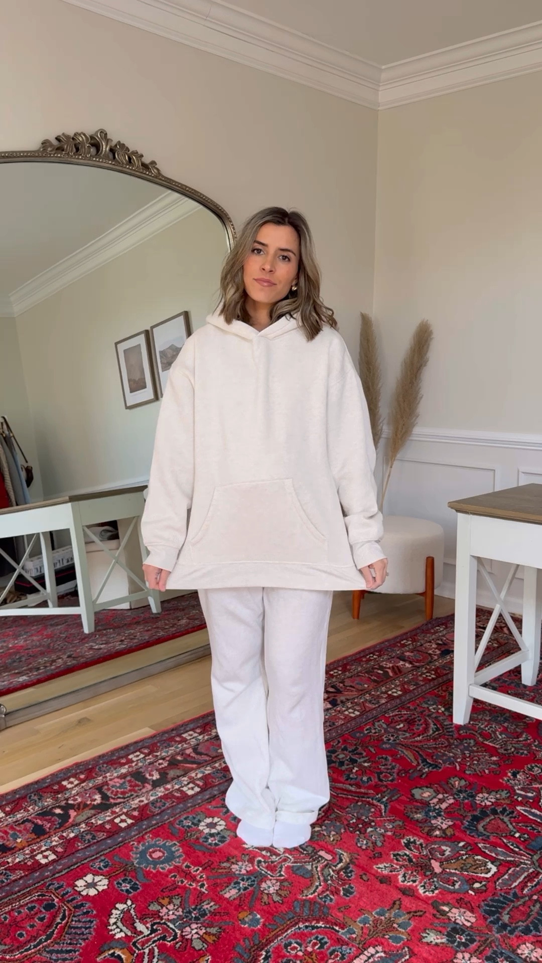 Lounge set 
Non maternity 
Sized up to large hoodie, medium sweatpants  

#LTKBump #LTKFindsUnder50