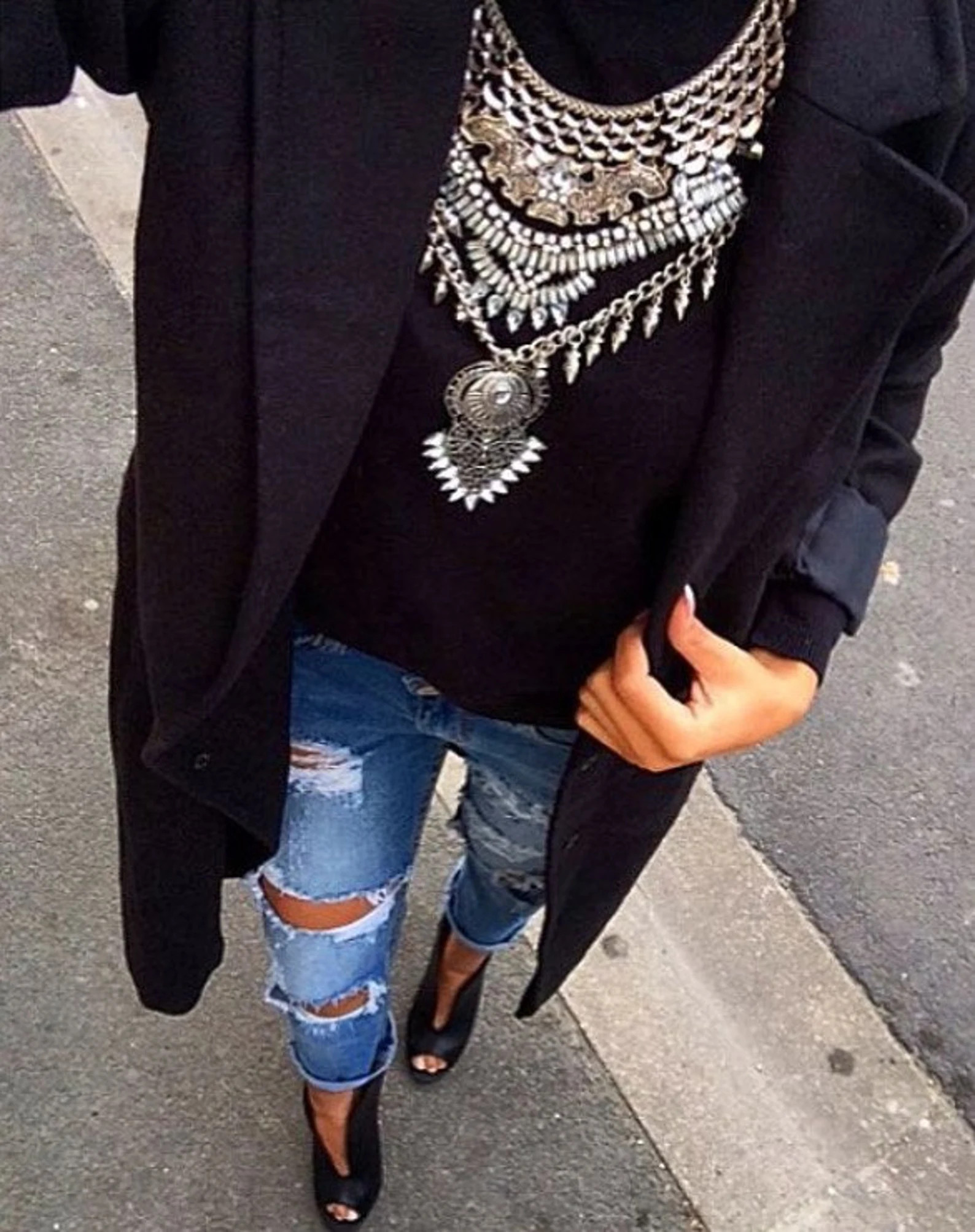 Mesmerising DAINA Oversized Silver Plated Bohemian Statement Necklace/bohemian Necklace - Etsy Bu... | Etsy (EU)