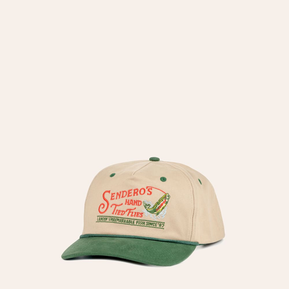Sendero Provisions Co. Tan and Green Hand Tied Flies Rope Cap | Cavender's
