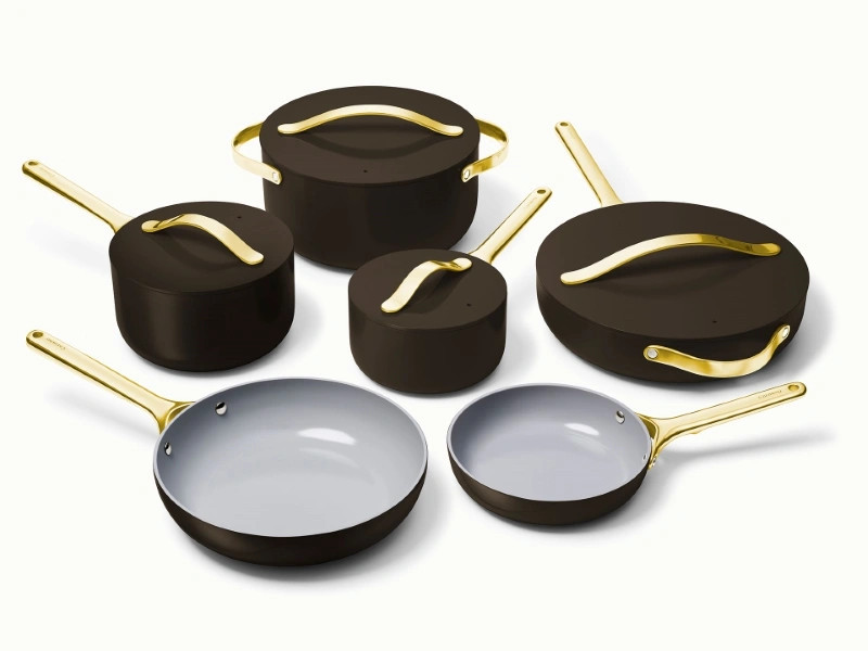 Ceramic Cookware & Minis Set | Nonstick Pots & Pans Set | Non-Toxic | Caraway