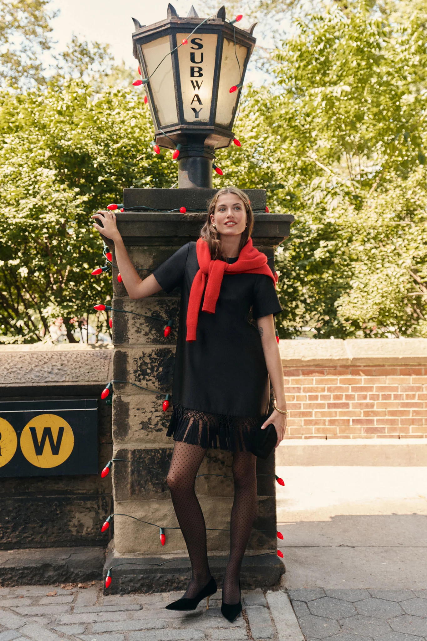 Black Dupioni Tassel Downing Dress | Tuckernuck (US)