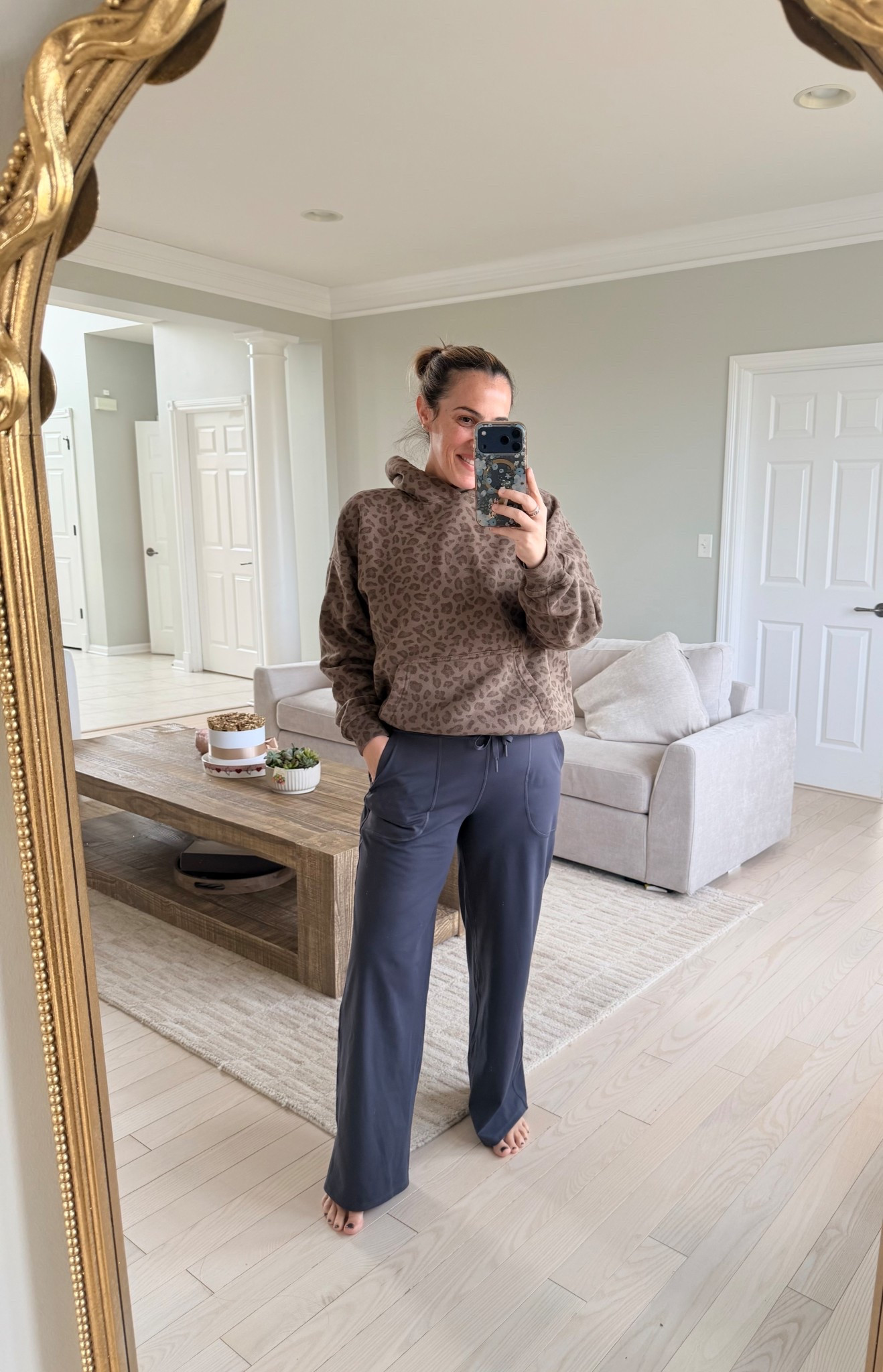 Size medium in both! 

#LTKmomlife #LTKootd #LTKOver40