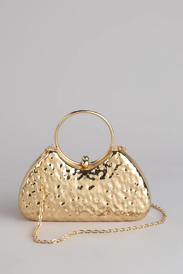 Party Plans Metallic Clutch Bag | Windsor Stores