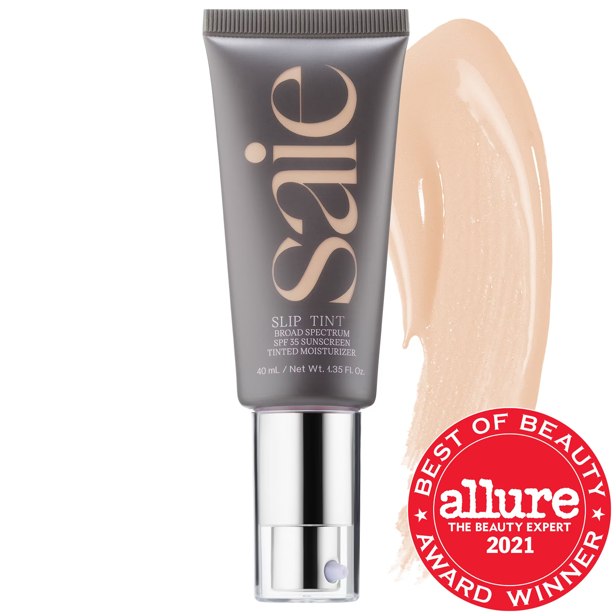 Saie Slip Tint - Lightweight Tinted Moisturizer with Mineral Zinc SPF 35 and Hyaluronic Acid Three 1.35 oz/ 40 mL | Sephora (US)