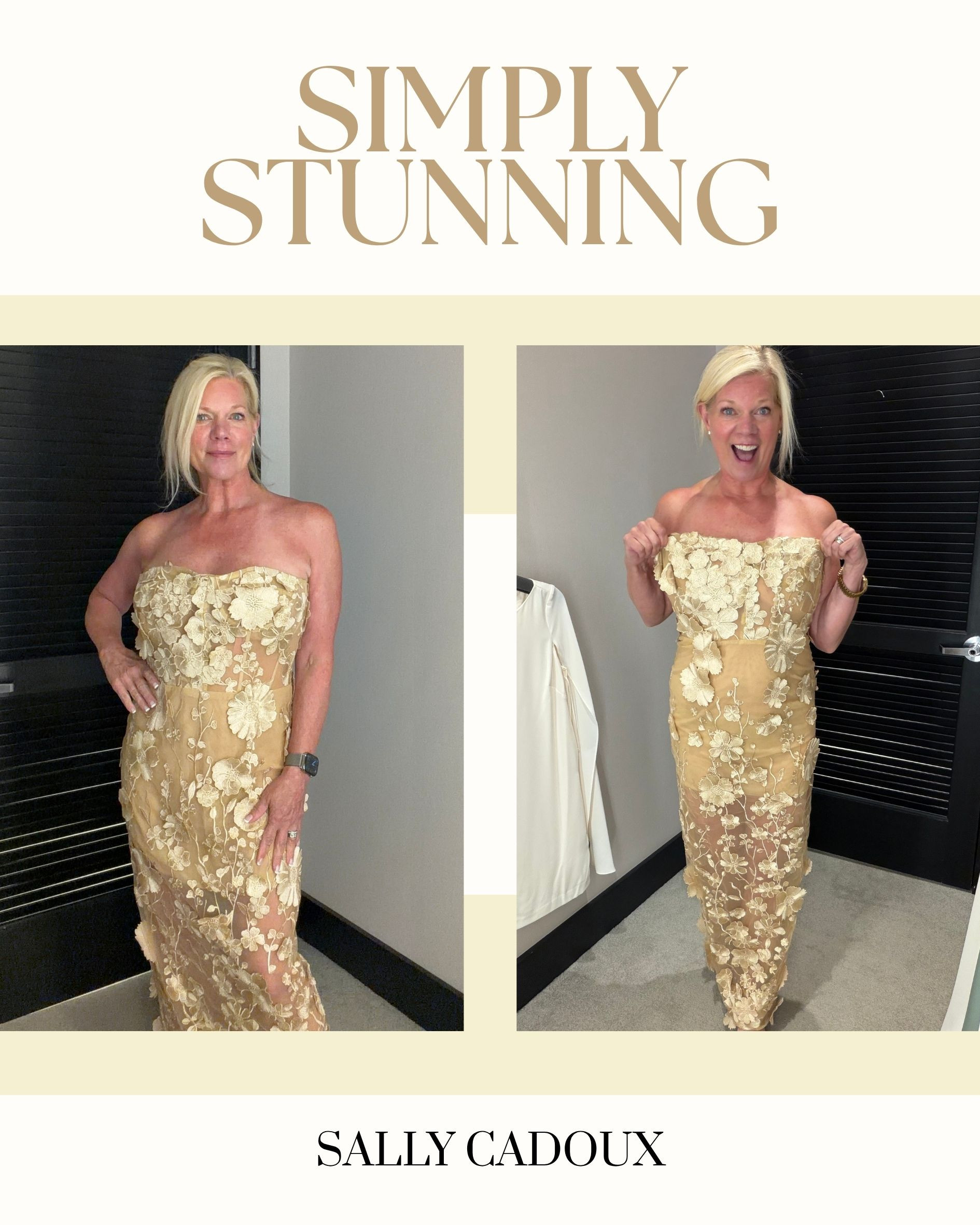 Simply stunning, no other way to describe it ✨ This strapless gown from Bloomingdale's is covered in the prettiest floral appliqué detail — it photographs beautifully and feels even better in person. 

This is the kind of dress that makes you stand up a little straighter. 

#LTKstyle #LTKover50 #LTKover40 #LTKwedding #LTKparty #womenover50 #fashionover50 #bloomingdales #eveningwear #gowngoals #strapless #ootd #currentlywearing #shopmycloset 

 #LTKootd #LTKOver40 #LTKWedding