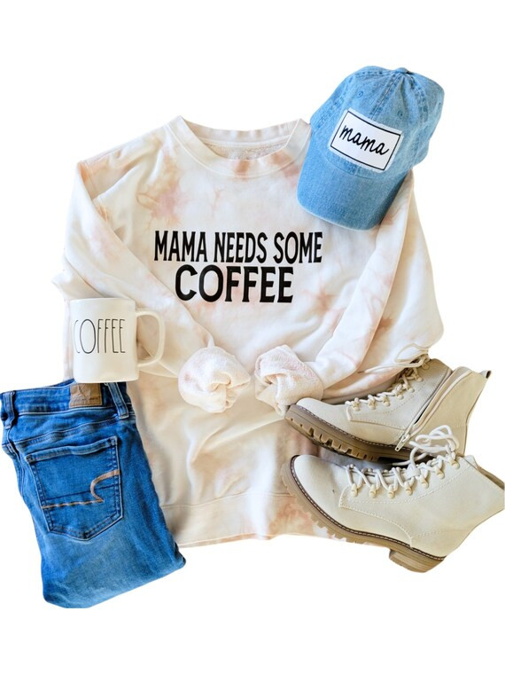 Mama Needs Some Coffee  Coffee Sweatshirt  Mama Sweatshirt  | Etsy | Etsy (US)
