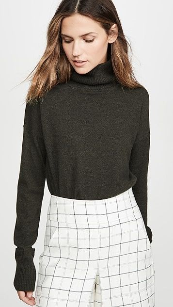 Relaxed Mock Neck Cashmere Sweater | Shopbop