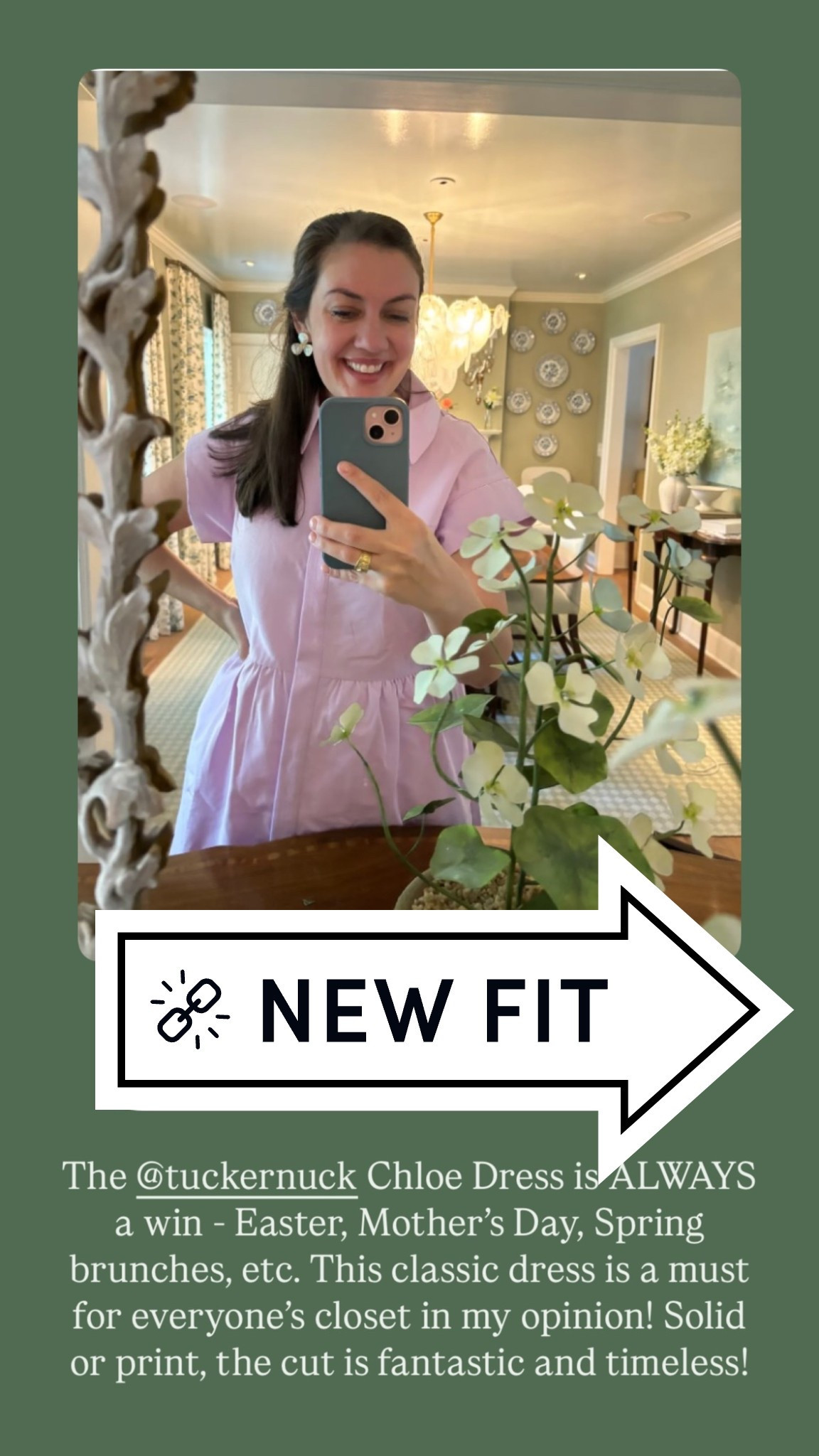 The @tuckernuck Chloe Dress is ALWAYS a win - Easter, Mother’s Day, Spring brunches, etc. This classic dress is a must for everyone’s closet in my opinion! Solid or print, the cut is fantastic and timeless!