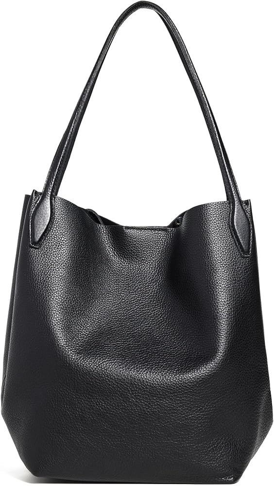 Madewell Women's The Shopper Tote in Soft Grain Leather | Amazon (US)