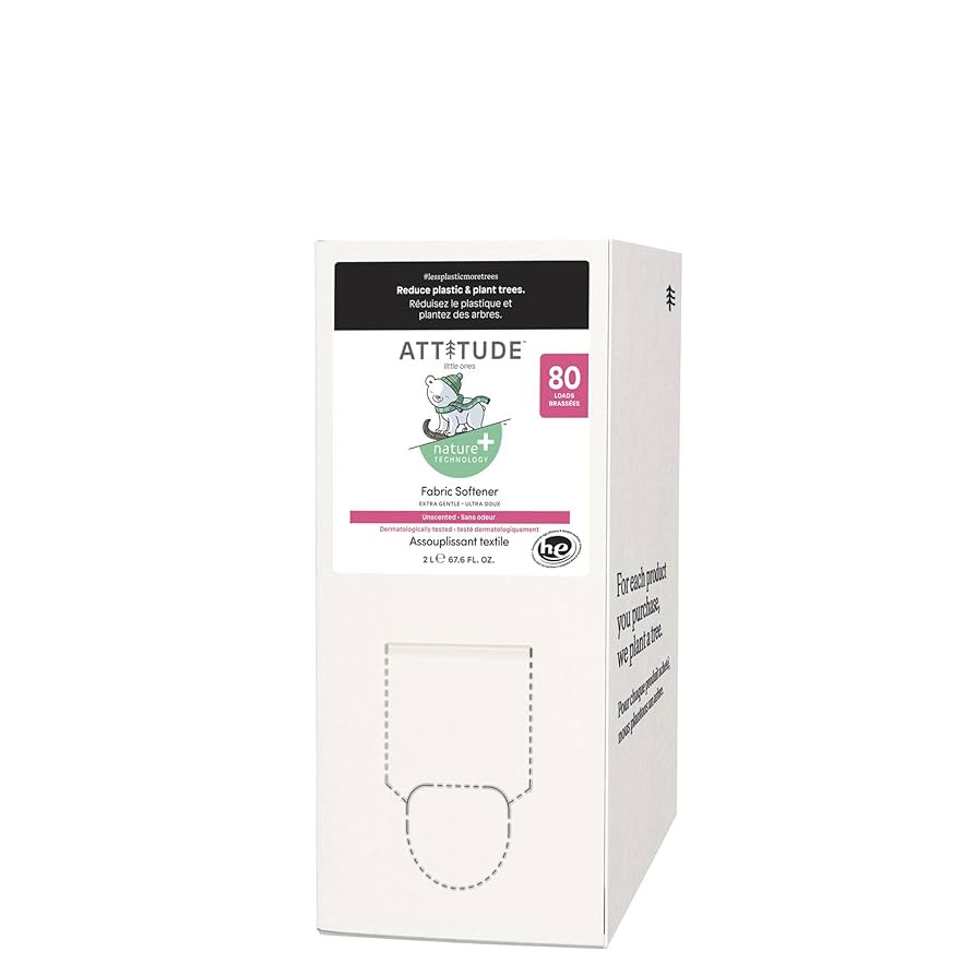 ATTITUDE Baby Fabric Softener, Plant and Mineral-Based Ingredients, HE Compatible, Vegan and Crue... | Amazon (US)