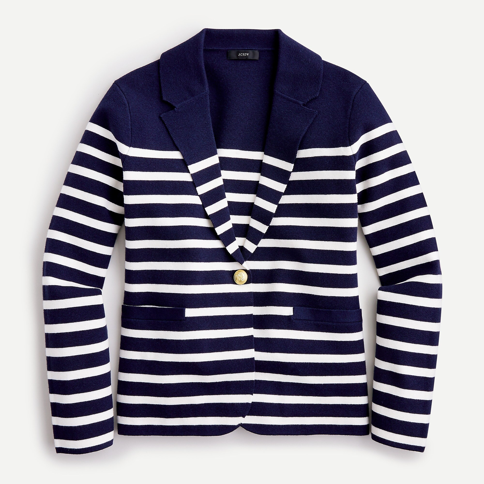 Camille shrunken sweater-blazer in stripe | J. Crew US