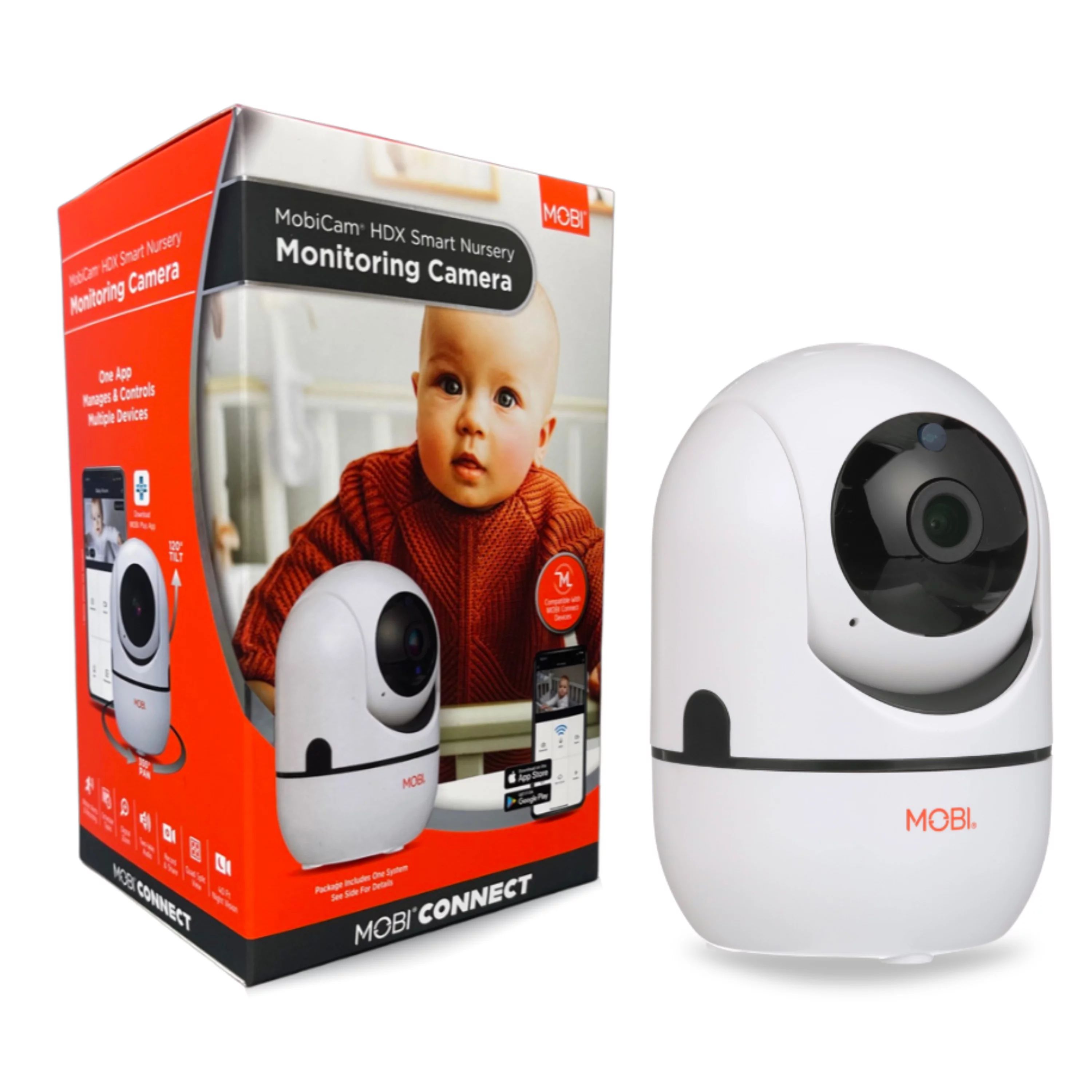 MOBI 1080P HD Wireless Baby Camera with 2-Way Audio Talk Back, Night Vision, Motion Detection, Wi... | Walmart (US)