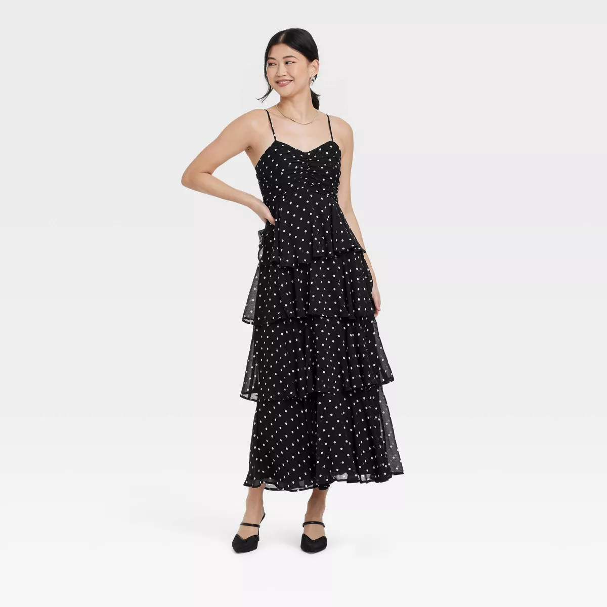 Women's Tiered Ruffle Maxi A-Line Dress - A New Day™ | Target