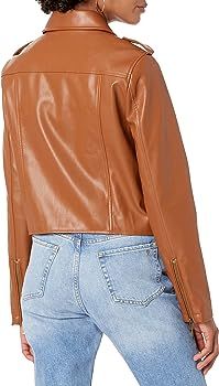 The Drop Women's Heather Vegan Leather Moto Jacket | Amazon (US)