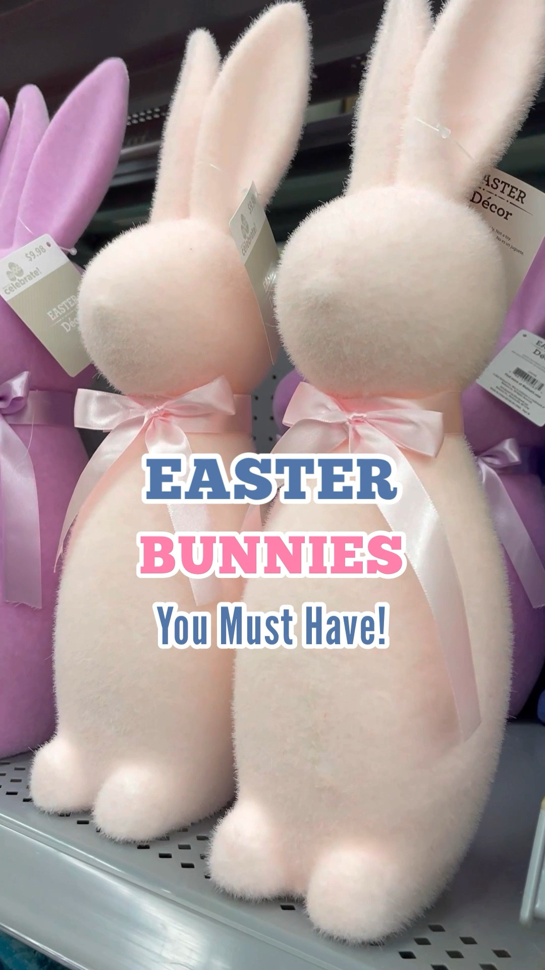 These new pastel-colored Easter Bunnies at Walmart are so simple and lovely. They'll make the perfect addition to spring decor. This flocked decor is available in 2 sizes in both eggs and bunnies. The eggs are not available online yet but I've linked the 🐰 in profile. 

•

#walmart #walmarthome #easterdecor #shelfdecor #easter #samsclubfinds #ikea #tjmaxx #hobbylobby #marshalls #homegoods #pinkdecor #target #kohls #amazon #amazonhome #costco #aldifinds #reelsvideo #shopping #explorepage #ltkhome #kawaii #reels #reelsinstagram #tiktok #shopwithme #viralreels #cute

#LTKSeasonal #LTKunder50 #LTKhome