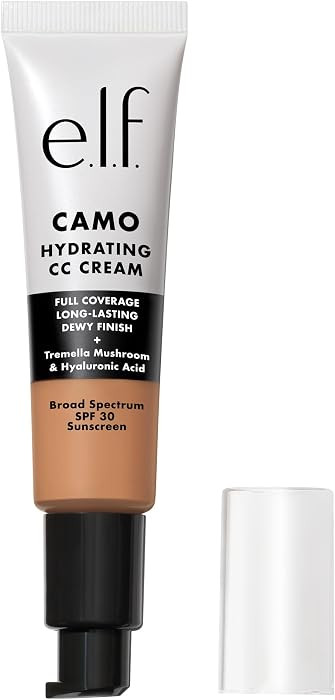 e.l.f. Hydrating Camo CC Cream, SPF 30, Color Correcting Full Coverage Foundation For A Dewy Fini... | Amazon (US)