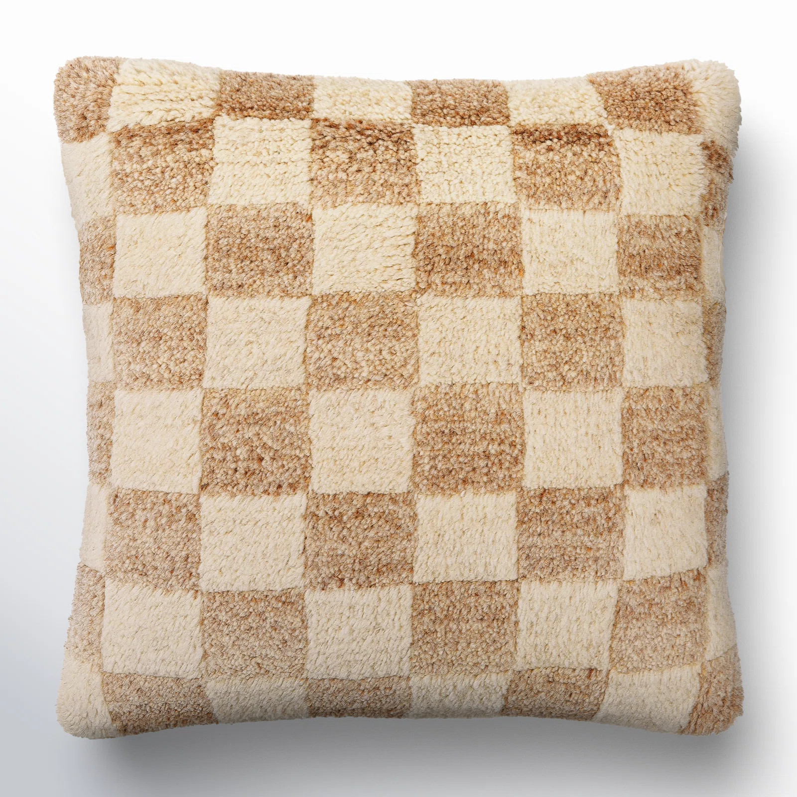 Villere Checkered Wool Throw Pillow | AllModern
