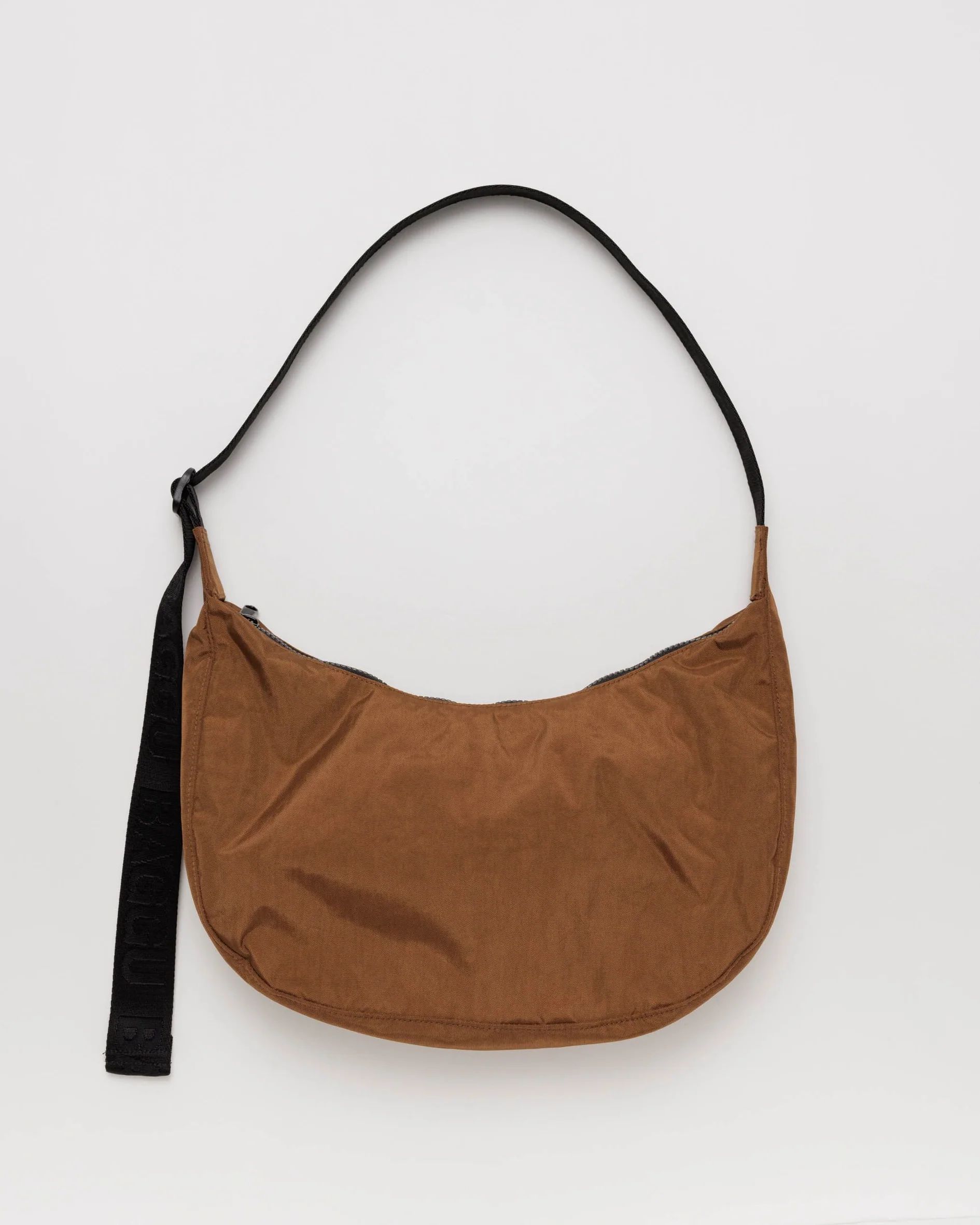 Medium Nylon Crescent Bag : Brown - Baggu | BAGGU