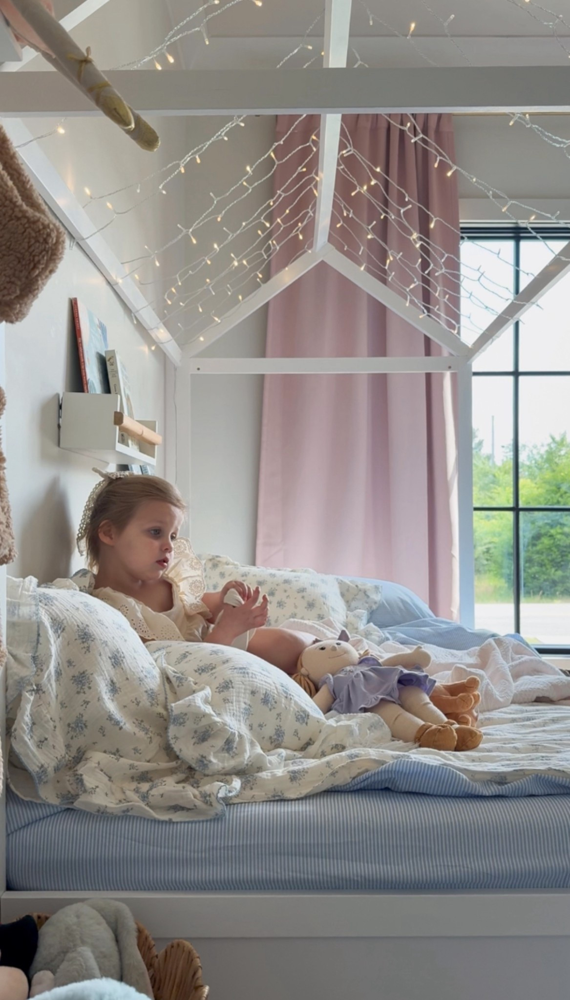 Amelia’s toddler big kid house bed with beautiful floral bedding and striped sheets!

#kidsroom

Kids room decor. Home Depot kids room setup. Whimsical little girls room. Big girl bedroom setup  


#LTKSaleAlert #LTKHome #LTKKids