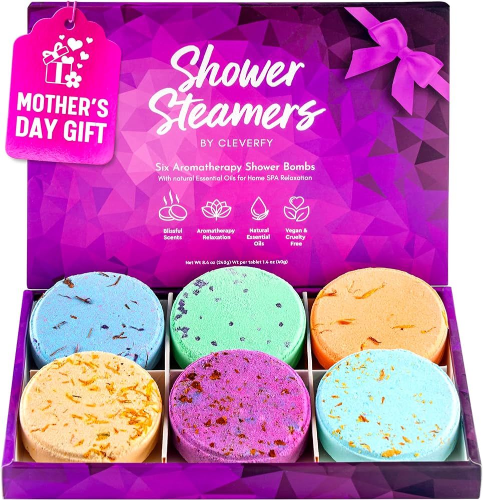 Cleverfy Shower Steamers Aromatherapy - Mothers Day Gifts for Mom from Daughter. Self Care Variet... | Amazon (US)