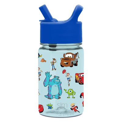 Pixar Classics 12oz Plastic Tritan Summit Kids Water Bottle with Straw - Simple Modern: BPA-Free Toddler Drinkware | Target