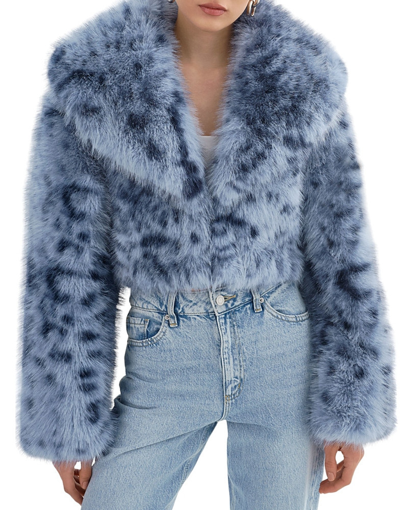 Lamarque Danika Leopard Faux Fur Jacket | Bloomingdale's (US)