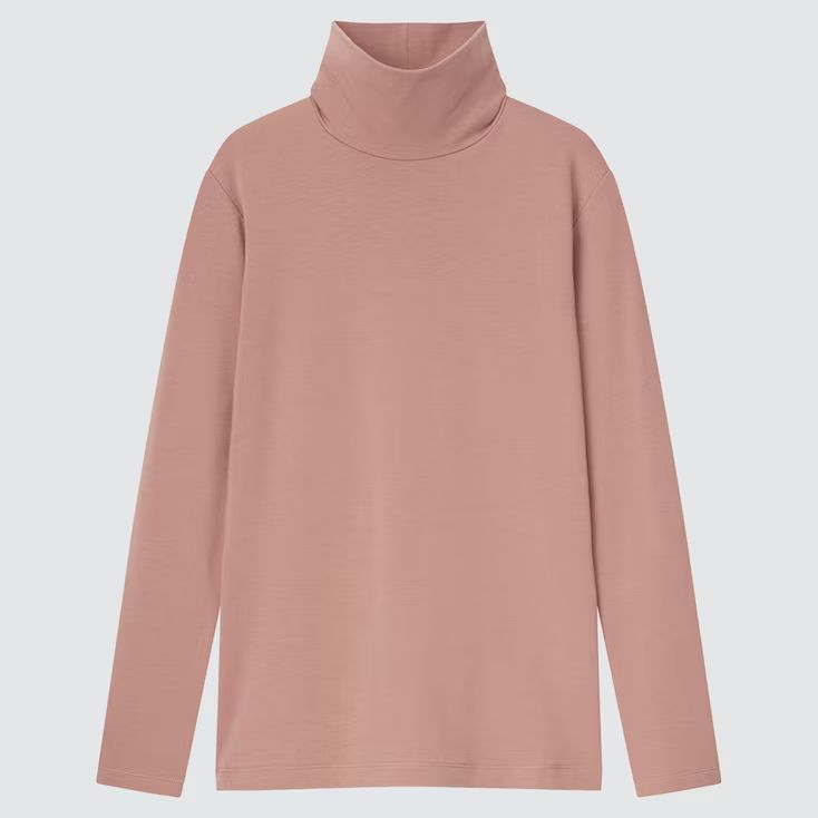 WOMEN HEATTECH COTTON TURTLENECK LONG-SLEEVE T-SHIRT (EXTRA WARM) | UNIQLO (US)