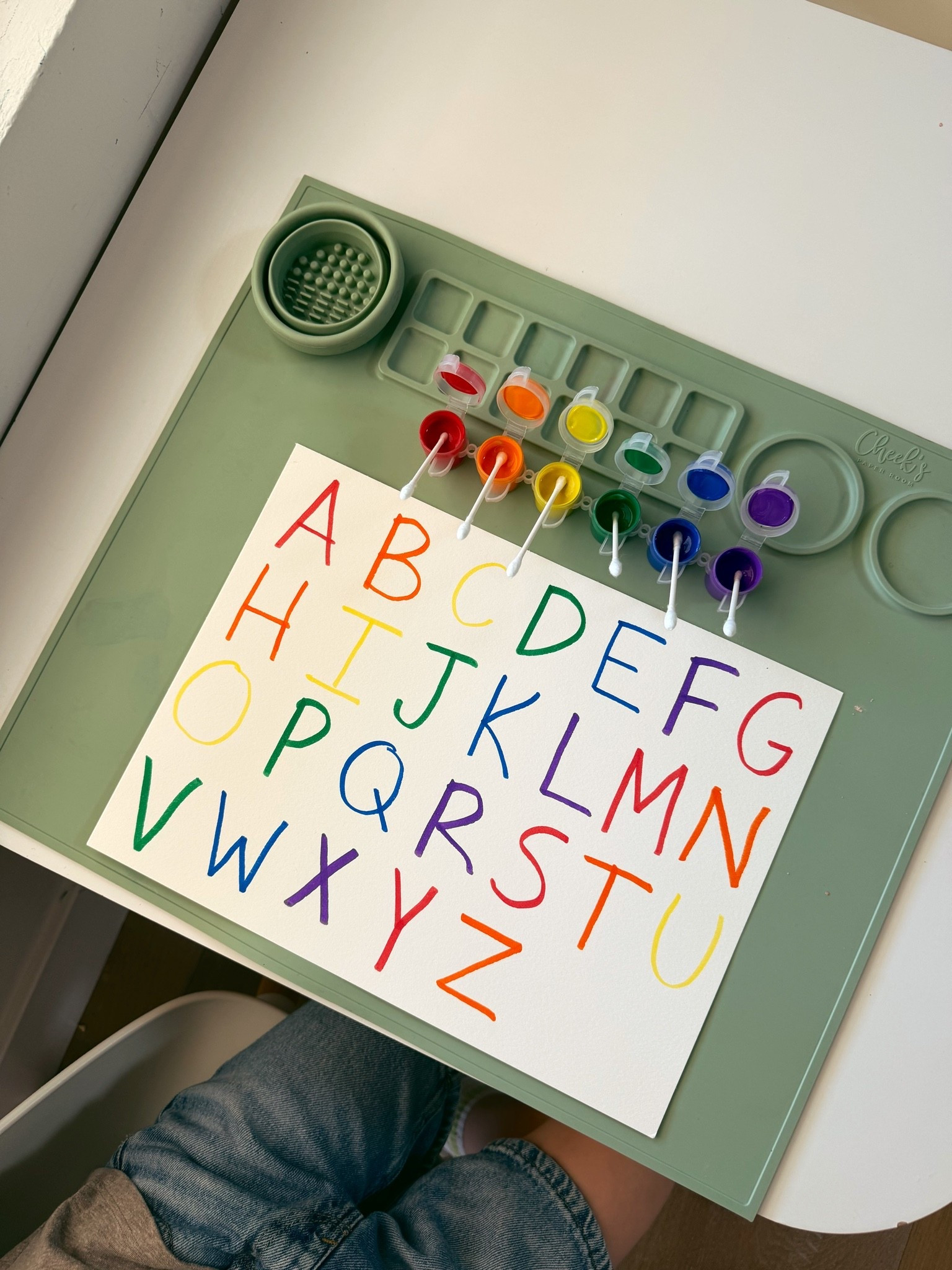 Easy fine motor practice writing letters! Linking our little kids table, painting mat and paint

#LTKmomlife #LTKKids
