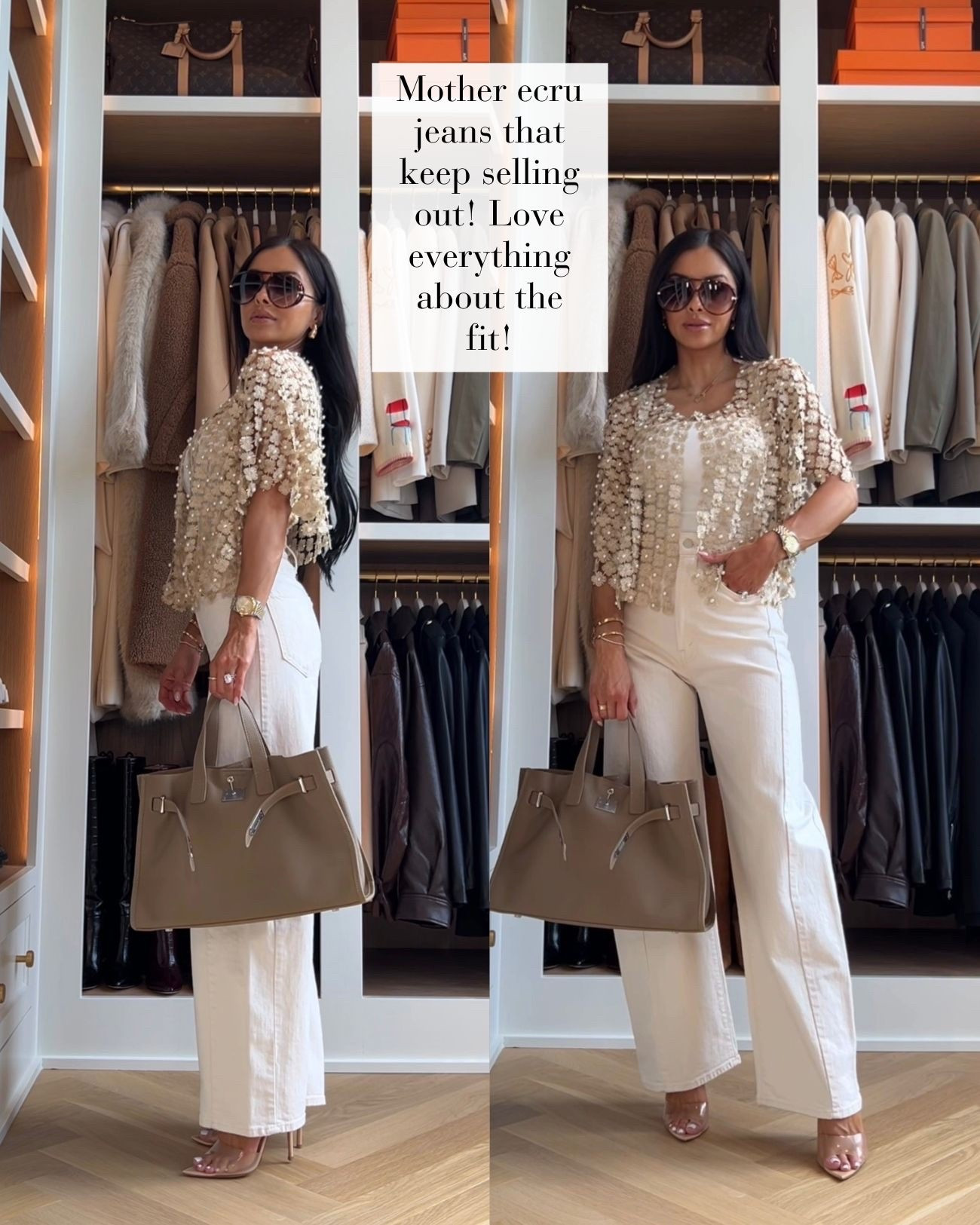 The ecru off white jeans that keep selling out!
Mother ecru jeans wearing 23 - run slightly smaller than most Mother jeans so size up if in between sizes 
Anthro top
Amazon tank

#LTKOver40 #LTKmomlife #LTKootd
