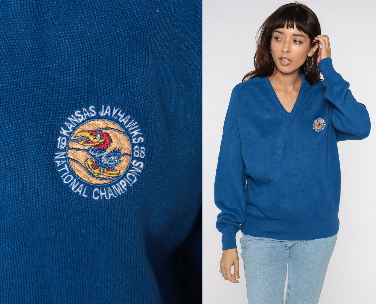 Vintage Kansas Jayhawks Sweater 80s University Sweater 1988 | Etsy | Etsy (US)