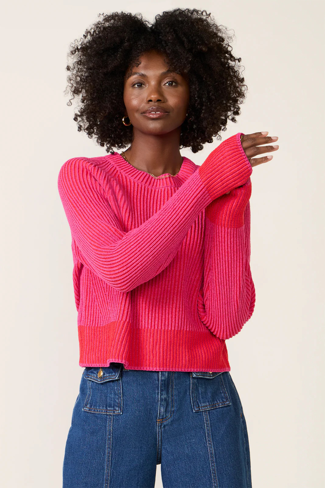 Codey Plated Crew Sweater | Evereve