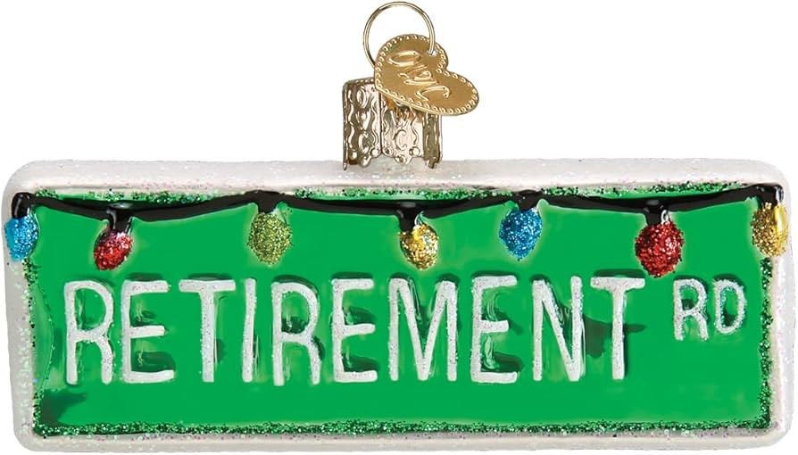 Old World Christmas Happy Retirement Glass Blown Ornament for Christmas Tree | Amazon (US)