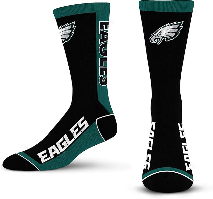 For Bare Feet NFL Unisex Mvp Crew Sock Nfl Large | Amazon (US)
