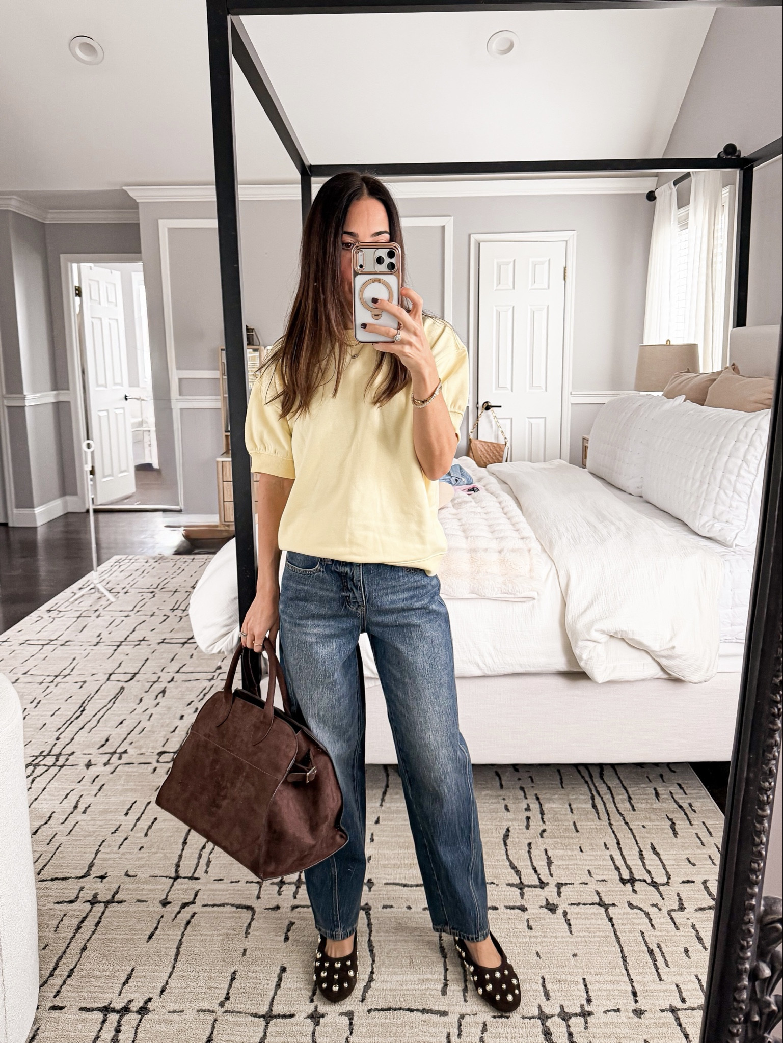 Under $15 short sleeve sweatshirt. A closet staple for spring. So many cute colors. Wearing size xs 

#LTKFindsUnder50 #LTKOver40 #LTKootd